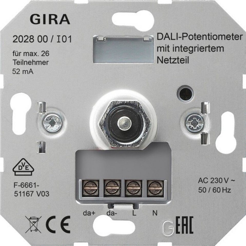 GIRA Klemmen Gira DALI-Potentiometer 202800 von GIRA