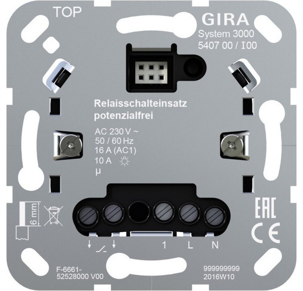 GIRA Klemmen Gira Relaisschalteinsatz 540700 von GIRA