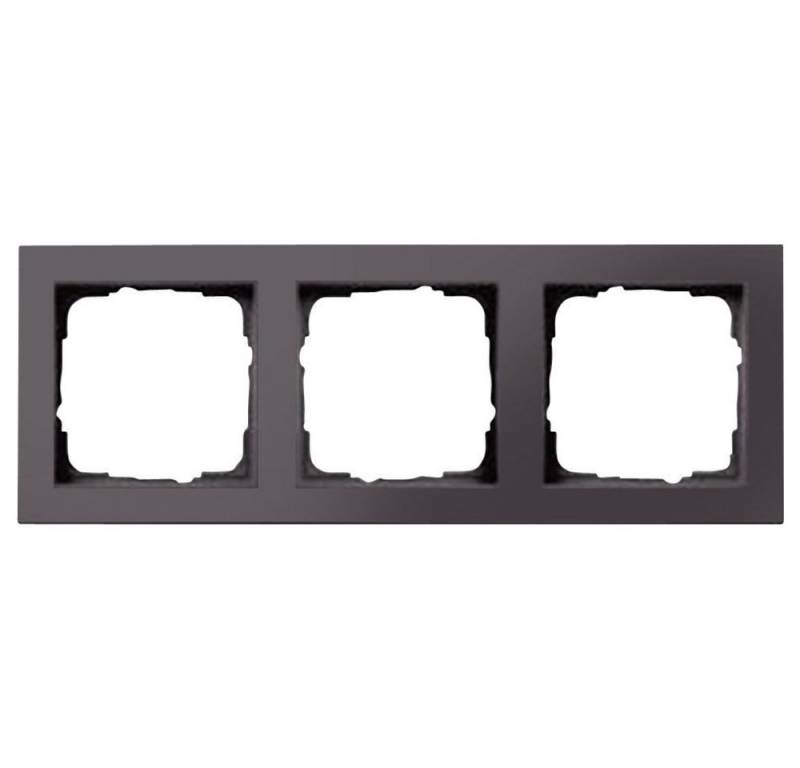 GIRA Lichtschalter GIRA 3fach Rahmen E2, Standard 55 Anthrazit 0213 23 1 St. von GIRA