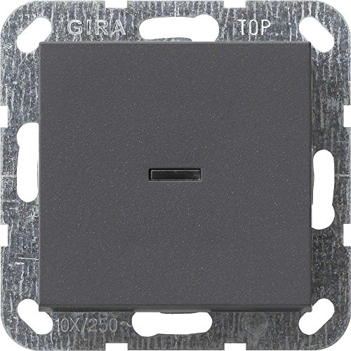 Gira 012228 Tastschalter Aus 2 pol Kontroll System 55, anthrazit von GIRA