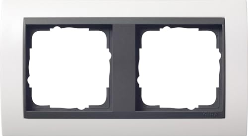 Gira 021207 Abdeckrahmen 2-fach für anthrazit Event, reinweiß matt Gira 021207 Abdeckrahmen 2-fach für anthrazit Event, reinweiß matt von GIRA