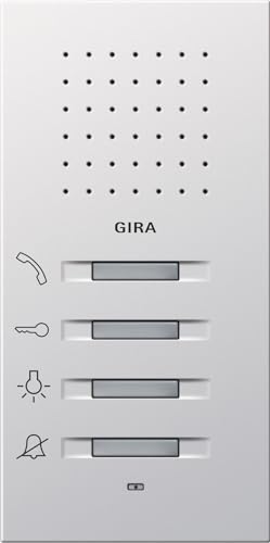 Gira 1250112 Wohnungsstation AP Flächenschalter reinweiß glänzend von GIRA