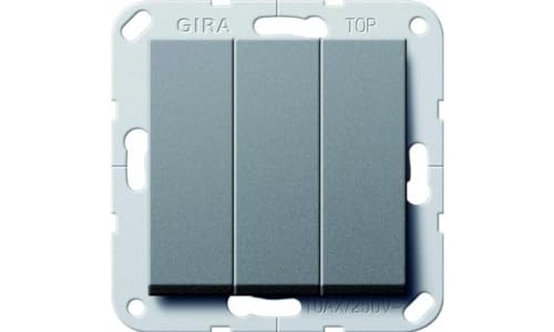 Gira 284428 Taster 3-fach Schließer 1-polig System 55 Anthrazit von GIRA