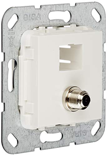 Gira 569703 MJ RJ45 Cat 6A 10 GB, SAT F Gender Changer Einsatz, reinweiß Gira 569703 MJ RJ45 Cat 6A 10 GB, SAT F Gender Changer Einsatz, reinweiß von GIRA