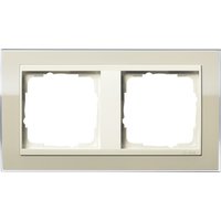 Gira Abdeckrahmen 2fach klar sand 0212771 von GIRA