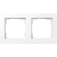 Gira Abdeckrahmen 2fach reinweiß m 0212151 - 0212151 von GIRA