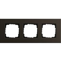 Gira Abdeckrahmen 3-fach aluminium braun 0213127 von GIRA
