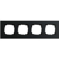 Gira Abdeckrahmen 4-fach aluminium schwarz 0214126 von GIRA