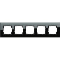 Gira Abdeckrahmen 5f. sw-glas Esprit 021505 Gira Abdeckrahmen 5f. sw-glas Esprit 021505 von GIRA