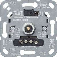Gira - LED-Dimmer Dreh/Druckkn 20-420W up System 3000 245500 Lichtwertspeicher von GIRA