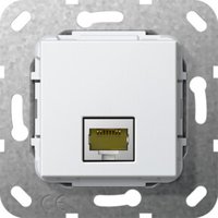 Gira Modular Jack RJ45 Cat6A rws LSA Plus Buchse 569603 von GIRA