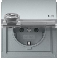 Gira Steckdose KD TX-44 Alu Schloss sortiert 446765 von GIRA