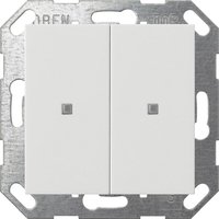 Gira Taster Wippe KNX, 2f, Reinweiß 517327 von GIRA
