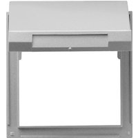 Gira Zwischenplatte alu m.Klappd., TX44 065465 - 065465 von GIRA