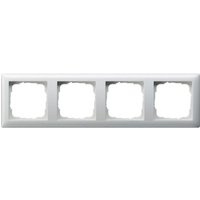 Gira - Rahmen 4-fach reinweiß glänzend Kst für geb-k Standard 55 021403 von GIRA