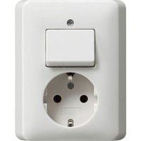 Steckdosenkombination up Wechs reinweiß Standard 55 017603 IP20 glänzend - Gira von GIRA