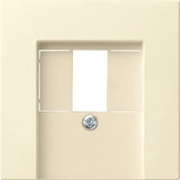 Zentralplatte usb/tae 1-fach weiß glänzend System 55 027601 Schraubbef - Gira von GIRA