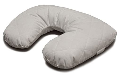 GIRAFFENLAND Bio-Dinkelspelzkissen Nackenstützkissen, Steppware weiß, Nacken-Kissen direkt befüllt mit Dinkelspelz aus Bio-Anbau von GIRAFFENLAND