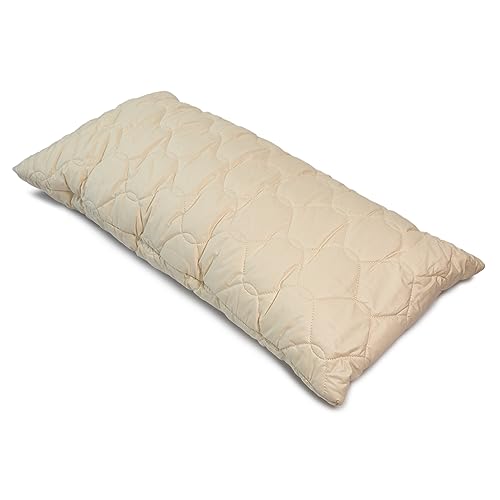 GIRAFFENLAND Bio Dinkelspelzkissen 70x30cm Komfort-extra Bio-Steppware + Bio Dinkel mit zusätzlichem Inlett | ungefärbt und ungebleicht | Schlafkissen, Kopfkissen GIRAFFENLAND Bio Dinkelspelzkissen 70x30cm Komfort-extra Bio-Steppware + Bio Dinkel mit zusätzlichem Inlett | ungefärbt und ungebleicht | Schlafkissen, Kopfkissen von GIRAFFENLAND
