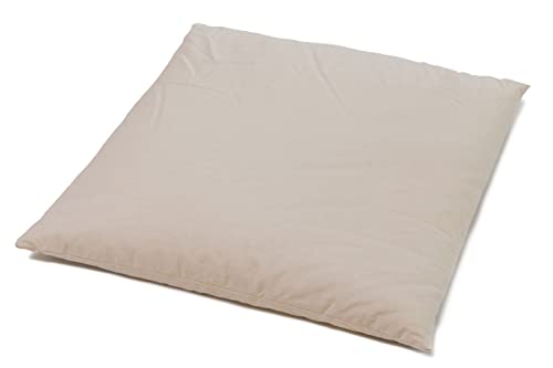 GIRAFFENLAND Kissen 40 x 40 - Bio-Hirsekissen 40x40cm, Bio-Perkal + Bio-Hirseschalen + zus. Inlett von GIRAFFENLAND