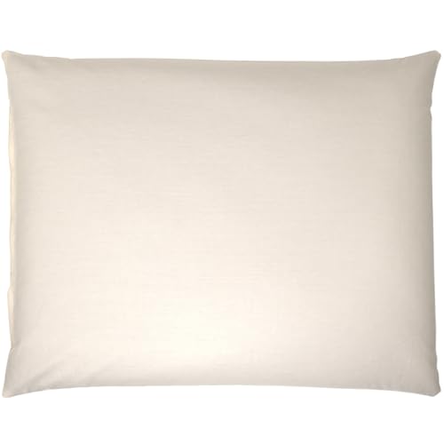 GIRAFFENLAND Kleines Kopfkissen oder Dekokissen 50 x 40 - Bio-Hirsekissen 50x40cm, Bio-Perkal + Bio-Hirseschalen + zus. Inlett von GIRAFFENLAND