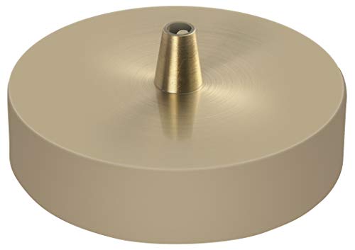 Deckenleuchte, Stahl, 1 Ausgang, D100 mm, Bronze, matt, mit Kabelstopper D7 mm. von GIRARD SUDRON