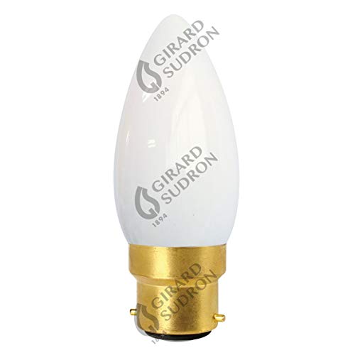 Flamme, glatt, C35, 5 W, B22, 4000 K, 520 lm, Opaline von GIRARD SUDRON