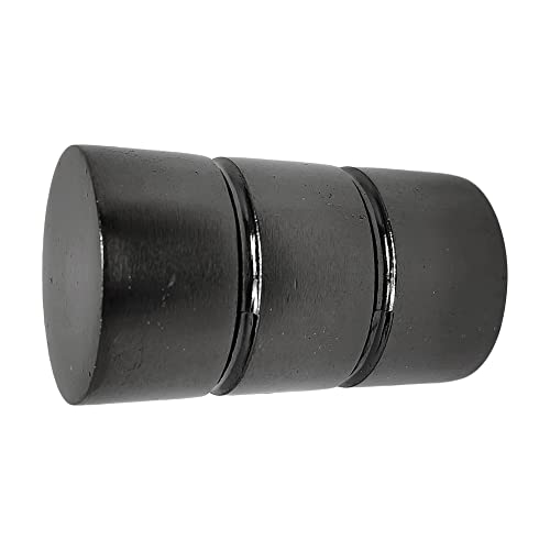GIRASOLE HOME® Endstück für Gardinenstange mit einem Durchmesser von 18-20 mm, 2 Stück aus Aluminium (Nickel schwarz) von GIRASOLE HOME