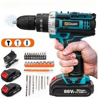 Akku-Bohrschrauber 21 v 38 Nm 2 Akku-Bohrschrauber/Antriebsbox 25 Drehmomenteinstellungen - Papierbox von GISAM