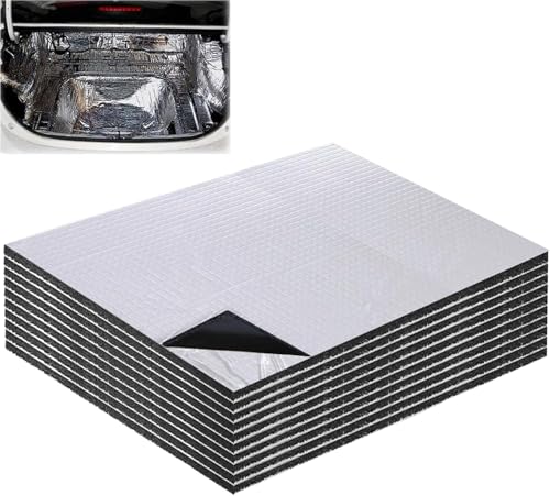 Alubutyl Dämmmatte Auto 10 Stück 40*25*0.5cm Isoliermatte Isolierend Dämmmatte Selbstklebend Anwendbar Auf Verschiedene Teile Des Autos Haushaltswandrohre Diy-Isolierboxen von GIUSOBG