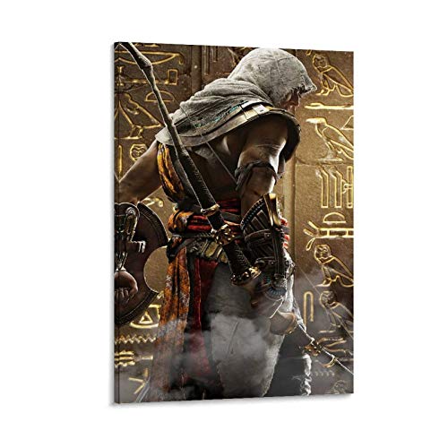 GIUU Assassin's Creed Origins Bayek Poster dekorative Malerei Leinwand Wandkunst Wohnzimmer Poster Schlafzimmer Malerei 08x12inch(20x30cm) von GIUU