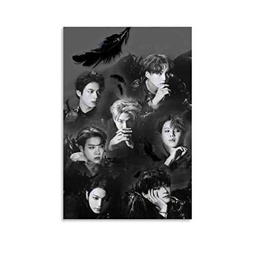 GIUU BTS Wallpaper 2020 Leinwand Kunst Poster und Wandkunst Bilddruck Moderne Familienzimmer Dekor Poster 24x36inch(60x90cm) von GIUU