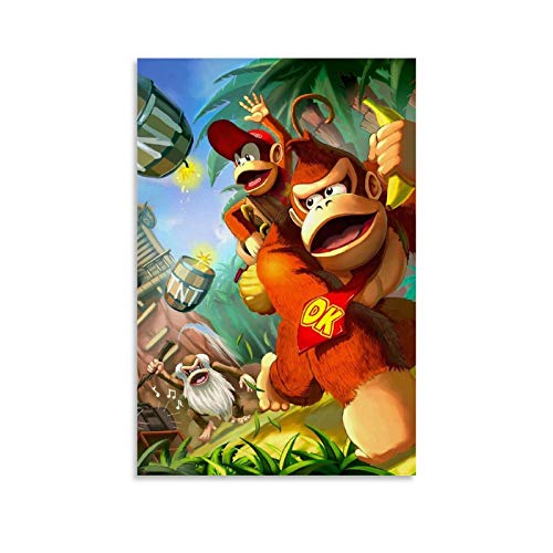 GIUU Donkey Kong Collection Ps2 Leinwand Kunst Poster und Wandkunst Bilddruck Moderne Familienzimmer Dekor Poster 12x18inch(30x45cm) von GIUU