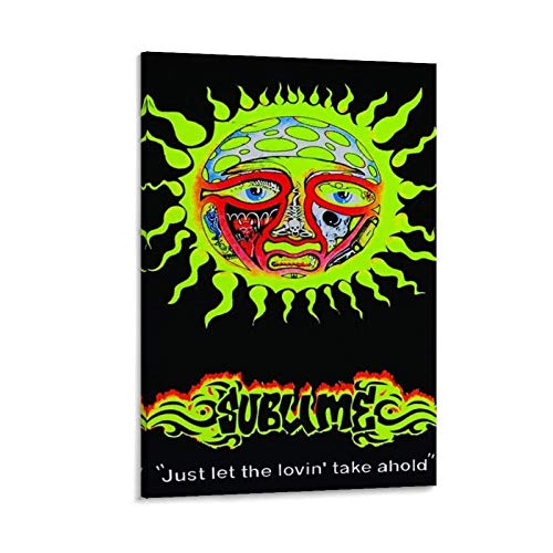 GIUU Sublime Sun - Just Let The Lovin Take Ahold Blacklight1216 Leinwand Kunst Poster und Wandkunst Bilddruck Moderne Familienzimmer Dekor Poster 12x18inch(30x45cm) von GIUU