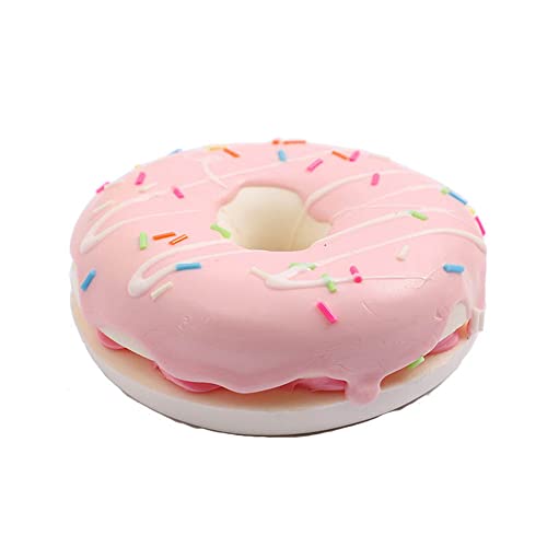 GIVBRO 8 cm künstliche Donuts gefälschte Brot Kuchen Simulation Lebensmittel Modell lebensechte Dessert für Malen Requisiten Bäckerei Hochzeit Dekoration Rosa von GIVBRO