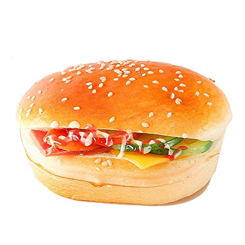 GIVBRO Künstliches Brot gefälschter Burger Kühlschrankmagnet realistische Kuchensimulation Kunstfutter Modell für Fotografie Requisiten Display (#B) von GIVBRO