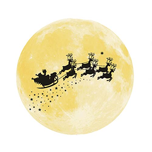 GIVBRO Mond-Wandaufkleber, leuchtet im Dunkeln, leuchtende Abziehbilder, Fensterbilder für Wand, Decke, Dekoration (#D) von GIVBRO