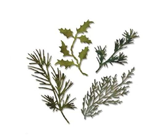 GIVBRO Stanzschablonen aus Metall mit weihnachtlichen Tannenzweigen, Prägeschablone für Kartenherstellung, Scrapbooking, DIY, Album, Papierkarten GIVBRO Stanzschablonen aus Metall mit weihnachtlichen Tannenzweigen, Prägeschablone für Kartenherstellung, Scrapbooking, DIY, Album, Papierkarten von GIVBRO