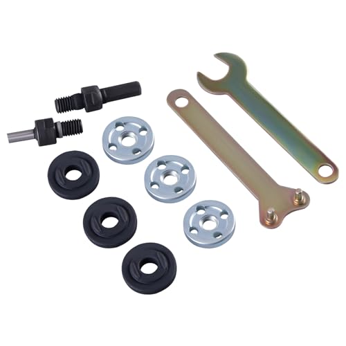 GIVIHGETI Winkelschleifer Verbindungsstange Pleuel Set, 6 mm und 10 mm Trennscheibe Dorn Adapter, Winkelschleifer Verbindungsstange Umwandlung Werkzeug für Trennscheibe Polierrad Metalle Halter von GIVIHGETI