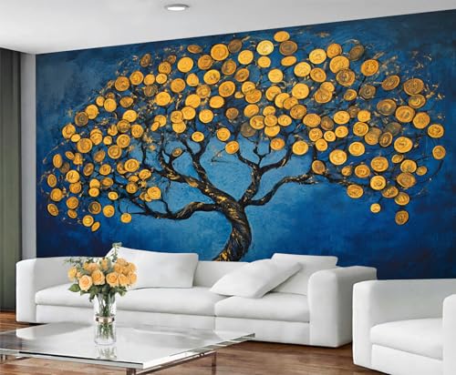 Baum des Lebens Tapete für Wohnzimmer – Abziehen und Aufkleben, nordischer Baum, Schlafzimmer, großes Wandbild und Sternennachtblau, Heimdekoration, selbstklebend Baum des Lebens Tapete für Wohnzimmer – Abziehen und Aufkleben, nordischer Baum, Schlafzimmer, großes Wandbild und Sternennachtblau, Heimdekoration, selbstklebend von GIVLWF