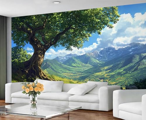 GIVLWF Tapete - Anime Home Decor & Großes Wandbild Frühling Landschaft Tapete für Wohnzimmer Schlafzimmer Tapeten Wandbild - Nicht Selbstklebend Grüne Bäume GIVLWF Tapete - Anime Home Decor & Großes Wandbild Frühling Landschaft Tapete für Wohnzimmer Schlafzimmer Tapeten Wandbild - Nicht Selbstklebend Grüne Bäume von GIVLWF