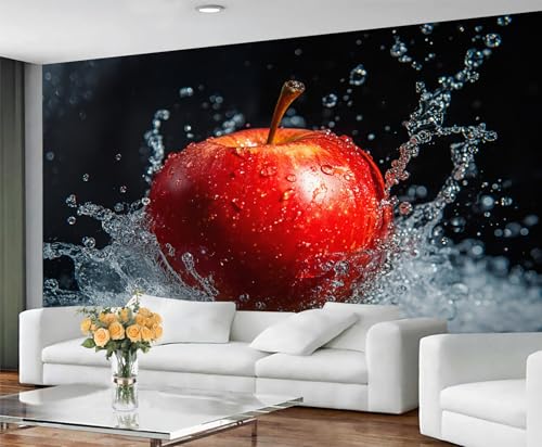 GIVLWF Tapete – Obst-Wandbild & Heimdekoration, rote Früchte, Schlafzimmertapete, Sommertapete für Wohnzimmer, großes Wandbild, nicht selbstklebend GIVLWF Tapete – Obst-Wandbild & Heimdekoration, rote Früchte, Schlafzimmertapete, Sommertapete für Wohnzimmer, großes Wandbild, nicht selbstklebend von GIVLWF
