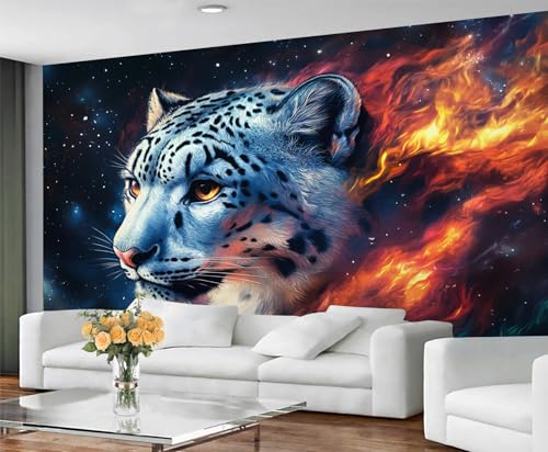 GIVLWF Tapete - Tiger Home Decor & Mural, Galaxy Tiger Schlafzimmer Tapete, Tapeten für Wohnzimmer, große Wandbild, nicht selbstklebend, Fantasietiere GIVLWF Tapete - Tiger Home Decor & Mural, Galaxy Tiger Schlafzimmer Tapete, Tapeten für Wohnzimmer, große Wandbild, nicht selbstklebend, Fantasietiere von GIVLWF