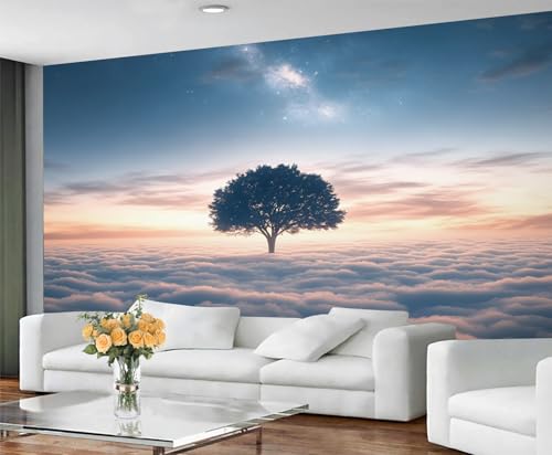 GIVLWF Tapete – Wolken Wohnkultur & großes Wandbild, Fantasie-Baum-Tapete für Wohnzimmer, Schlafzimmer, Wandbild, nicht selbstklebend, Baum des Lebens GIVLWF Tapete – Wolken Wohnkultur & großes Wandbild, Fantasie-Baum-Tapete für Wohnzimmer, Schlafzimmer, Wandbild, nicht selbstklebend, Baum des Lebens von GIVLWF