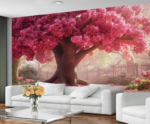 Pink Girl Tapete für Wohnzimmer – Abziehen und Aufkleben, Fantasy-Baum, Schlafzimmer, großes Wandbild und romantische Bäume, Heimdekoration, selbstklebend Pink Girl Tapete für Wohnzimmer – Abziehen und Aufkleben, Fantasy-Baum, Schlafzimmer, großes Wandbild und romantische Bäume, Heimdekoration, selbstklebend von GIVLWF