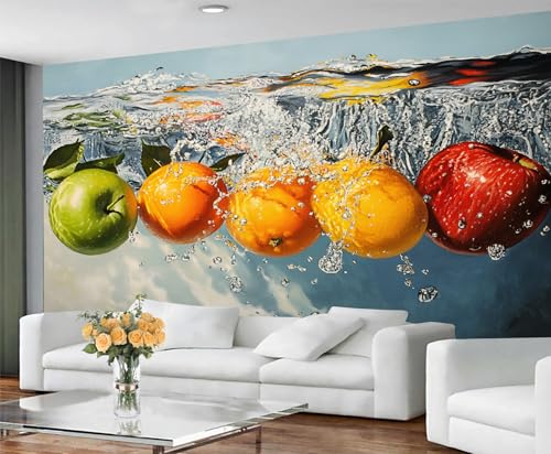 Sommertapete für Wohnzimmer – Abziehen und Aufkleben, kühles Obst, Schlafzimmer, großes Wandbild und Sommerfrucht, Heimdekoration, selbstklebend Sommertapete für Wohnzimmer – Abziehen und Aufkleben, kühles Obst, Schlafzimmer, großes Wandbild und Sommerfrucht, Heimdekoration, selbstklebend von GIVLWF