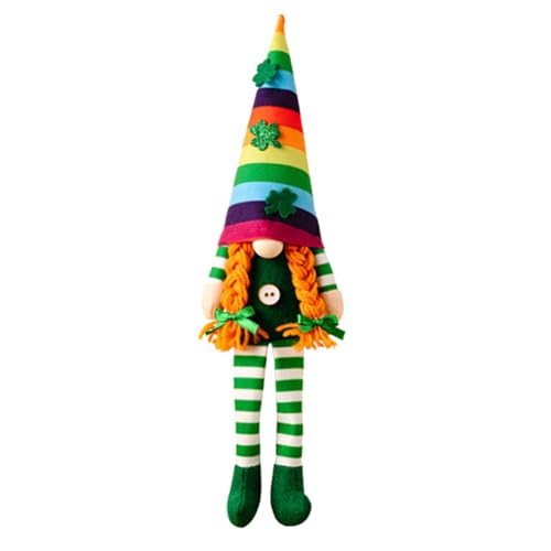 GIWFBQTR . Patricks Day Zwerge .Patricks Day Zwerg Plüschdekorationen Weiblich 1 Stück von GIWFBQTR