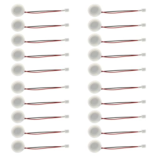 GIWFBQTR 20 Stück 20Mm 1,7Mhz Ultraschall Maschine Fogger Keramik Scheiben mit Draht und Dichtung Ring Luftbefeuchter Luft ZubehöR von GIWFBQTR