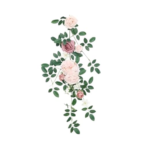 2 PCS Künstliche Rose for Hochzeit Stuhl Dekorative Zurück Blume Outdoor Zeremonie Dekor(Pink) von GIYXHU