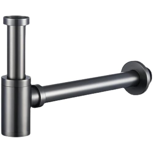 Abflüsse Set Messing Runde Siphon Desodorierung Badezimmer Eitelkeit Becken Rohr Abfall mit Pop-Up-Abtropffläche(Type 1) von GIYXHU